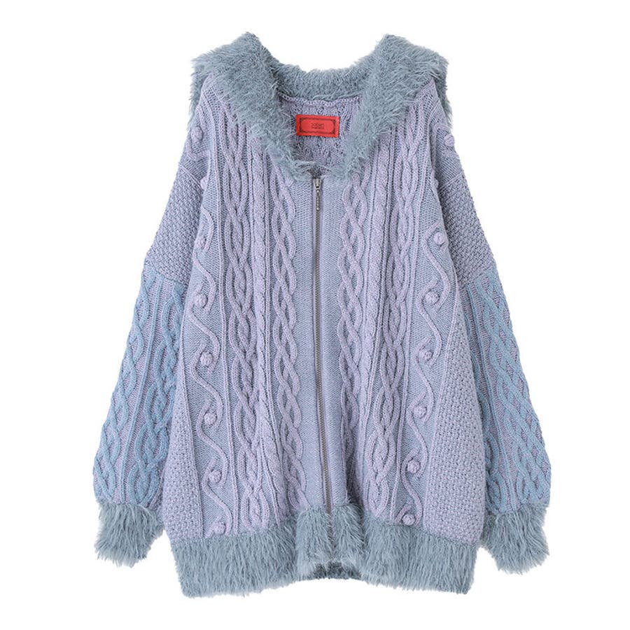 somari imaginationセーラーカラーニットジップカーディガン somari imaginationセーラーカラーニットジップカーディガン