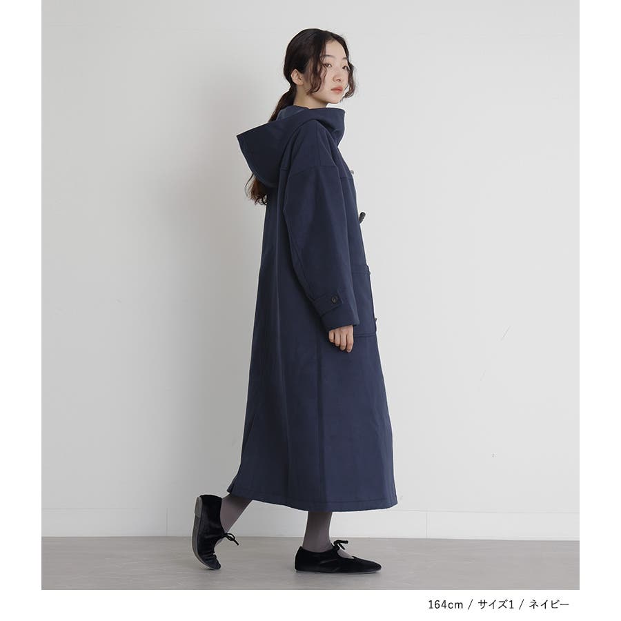 somari imaginationスタンドフードロングダッフルコート[品番