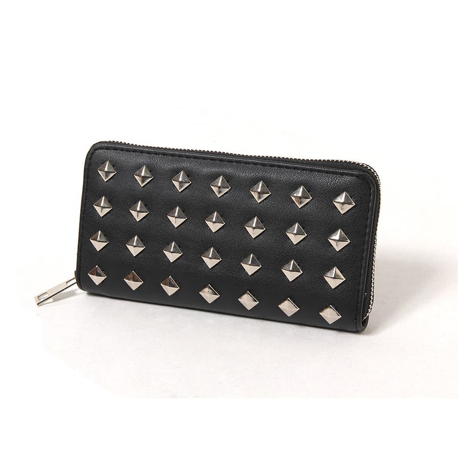 スタッズ付ロングウォレット 長財布 財布[品番：JOKW0004238]｜REAL 
