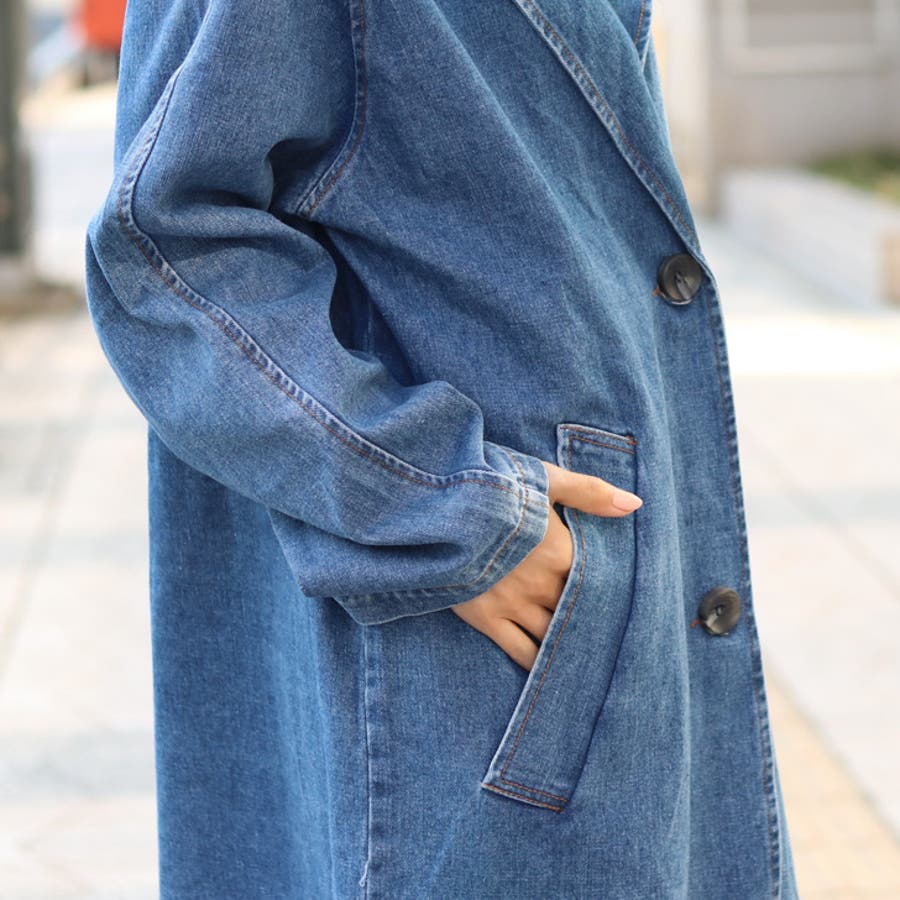 ロングビッグシルエットデニムテーラードジャケット レディース アウター 品番 Jokw Real Style リアルスタイル の レディースファッション通販 Shoplist ショップリスト