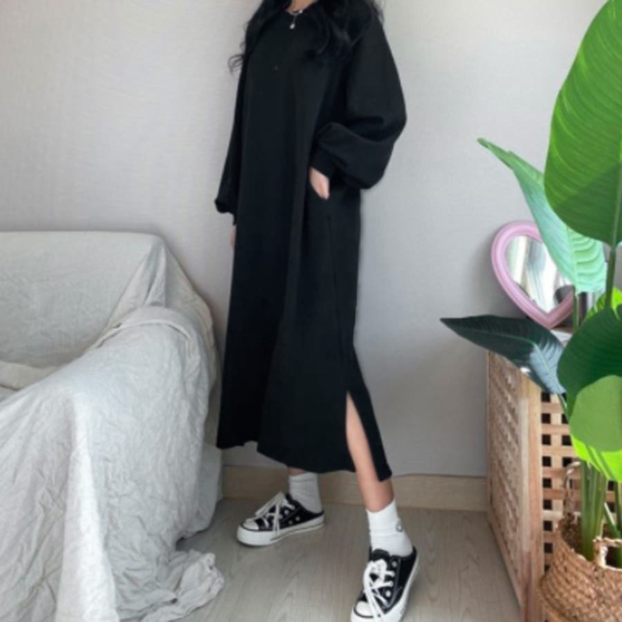 裏起毛サイドポケットスウェットロングワンピース レディース トップス 品番 Jokw Real Style リアルスタイル のレディースファッション通販 Shoplist ショップリスト