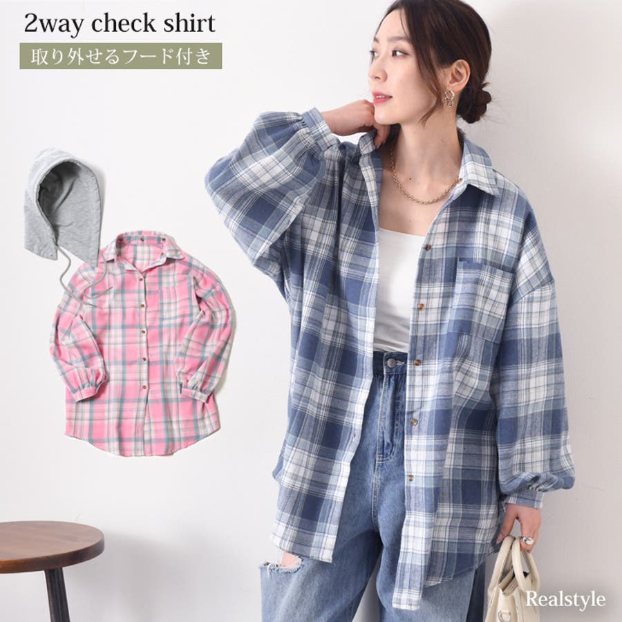 シャツ レディース チェック柄[品番：JOKW0015198]｜REAL STYLE