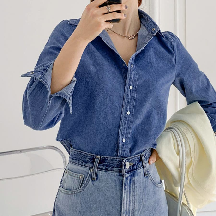 デニムシャツ レディース 薄手[品番：JOKW0015483]｜REAL  STYLE（リアルスタイル）のレディースファッション通販｜SHOPLIST（ショップリスト）