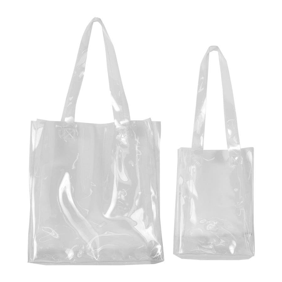トートバッグ クリアバッグ 2サイズセット[品番：JOKW0015693