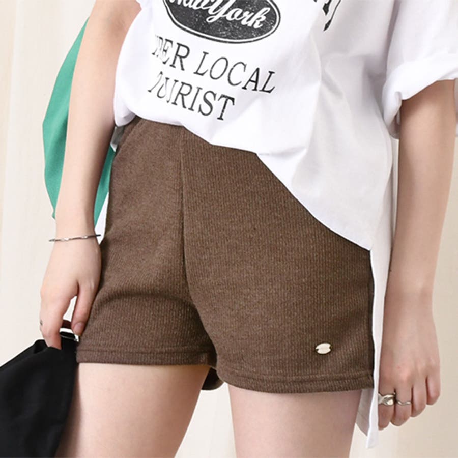 ショートパンツ レディース ニット[品番：JOKW0016940]｜REAL