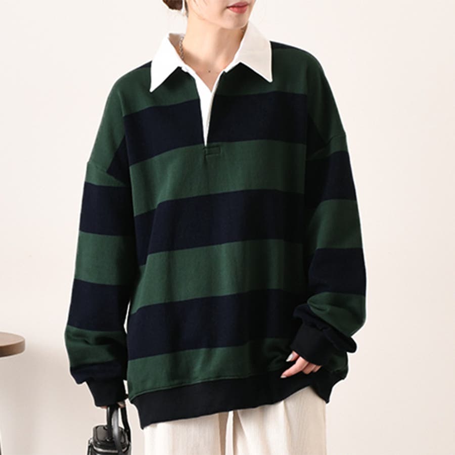 ラガーシャツ レディース 長袖[品番：JOKW0013137]｜REAL STYLE