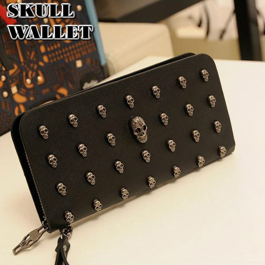 ドクロ型 財布 長財布[品番：OVFE0000191]｜ファッション雑貨オーバー