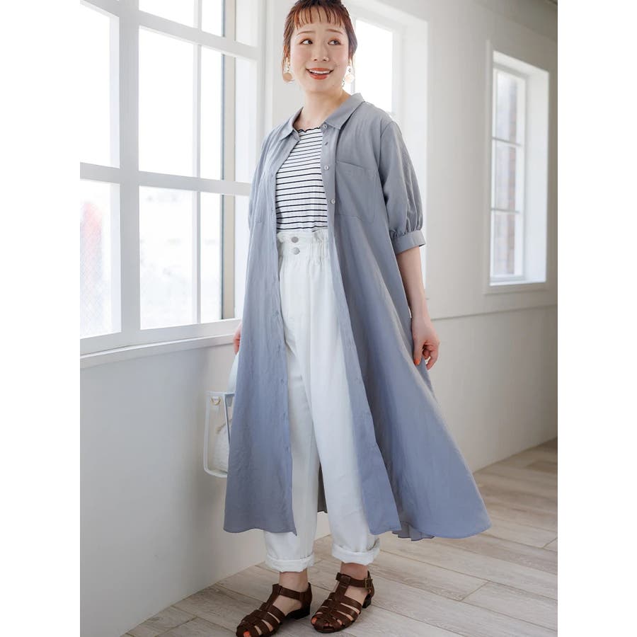 最も信頼できる バックプリーツシャツワンピース[品番：PLMW0011576]｜Re ワンピース
