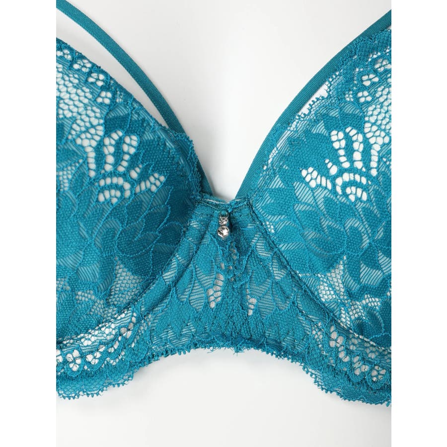 D85-I95]ストリングデザインブラ＆ショーツ(モールドカップ)[品番  