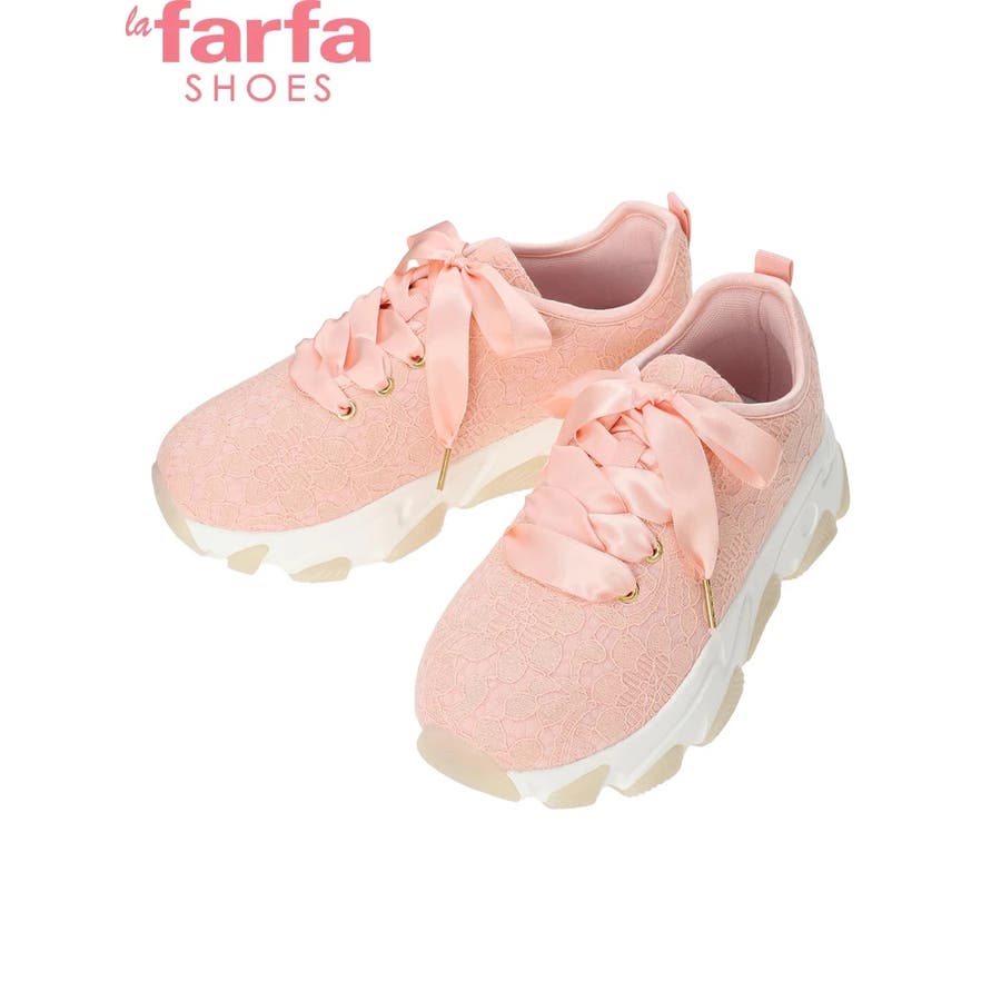 納得できる割引 la farfa SHOES/ラ・ファーファシューズ】厚底レーススニーカー 靴