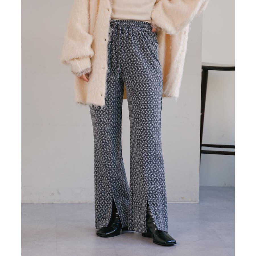 Kastane】カットジャガードパンツ[品番：PALW0002871]｜PAL GROUP  OUTLET（パルグループアウトレット）のレディースファッション通販｜SHOPLIST（ショップリスト）