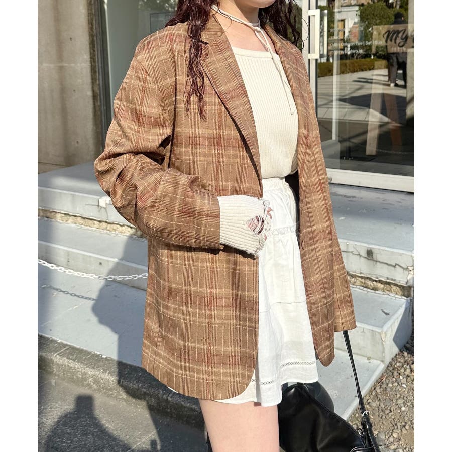 Kastane】ジャガードチェックジャケット[品番：PALW0005928]｜PAL