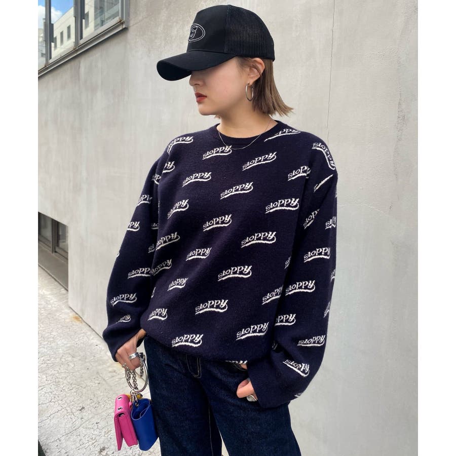 WHO'S WHO gallery】SLOPPY 総柄ニット[品番：PALW0001818]｜PAL GROUP  OUTLET（パルグループアウトレット）のレディースファッション通販｜SHOPLIST（ショップリスト）
