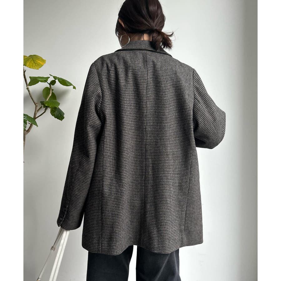 【DouDou】千鳥柄ジャケット[品番：PALW0002736]｜PAL GROUP  OUTLET（パルグループアウトレット）のレディースファッション通販｜SHOPLIST（ショップリスト）