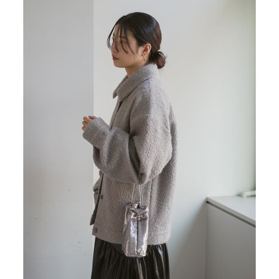 Kastane】ブークレミドルステンカラーコート[品番：PALW0003483