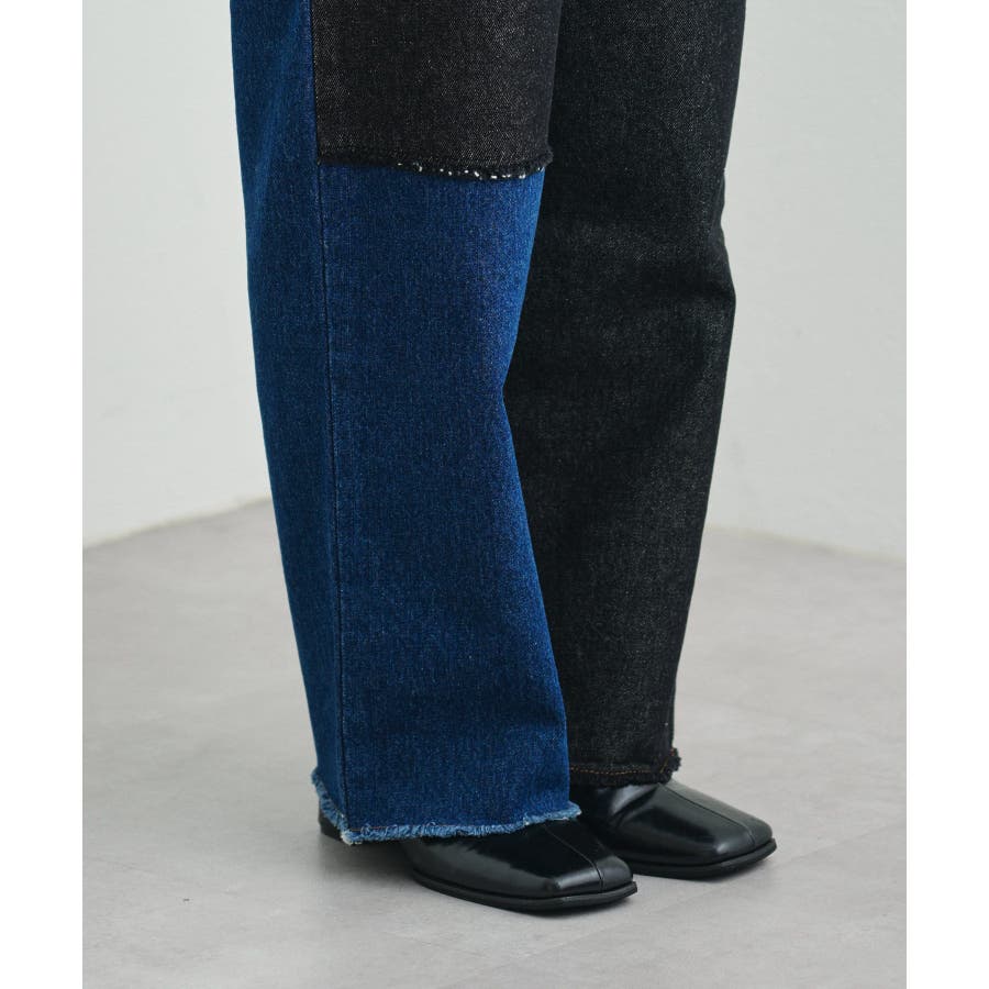 Kastane】リメイク風デニムパンツ[品番：PALW0003611]｜PAL GROUP  OUTLET（パルグループアウトレット）のレディースファッション通販｜SHOPLIST（ショップリスト）