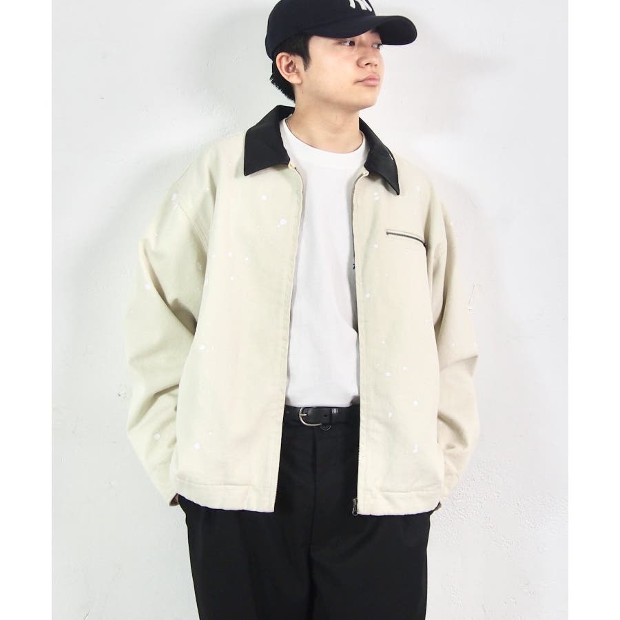 WHO'S WHO gallery】SOUR襟レザーダックブルゾン[品番