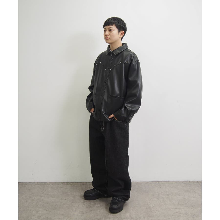 who's who gallery レザージャケット ヴィンテージライクレザーブルゾン | WHO'S WHO gallery