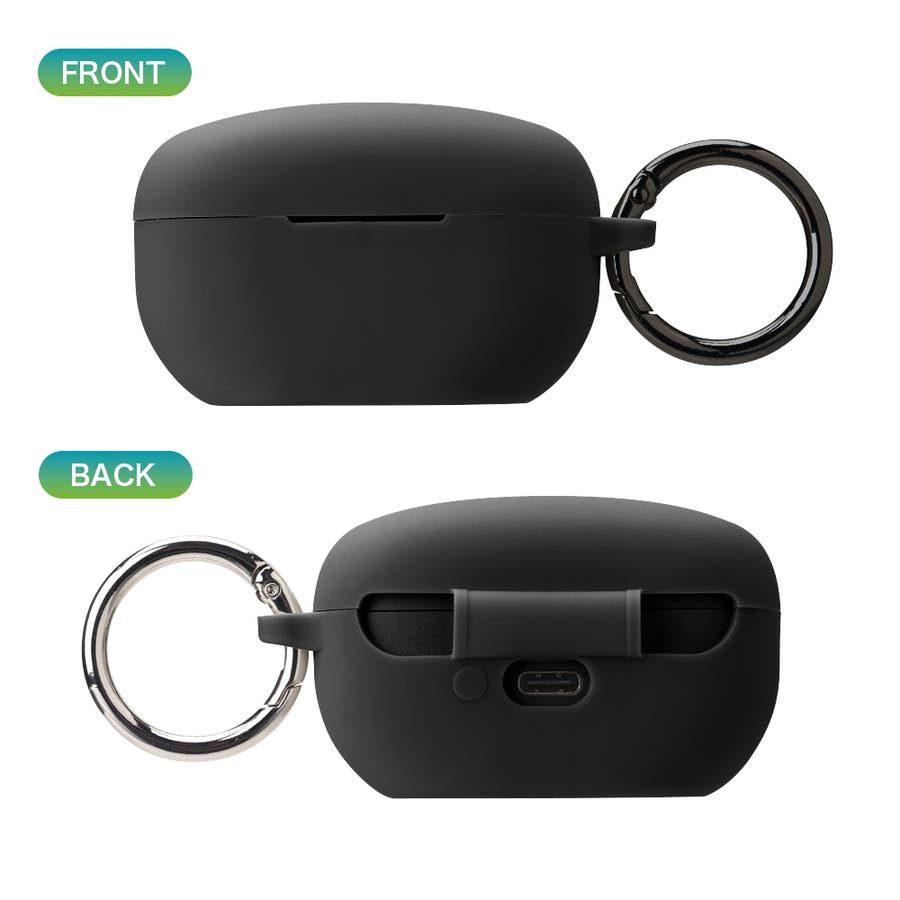 WF-1000XM5 カバー ケース ブラック グレー[品番：PGAW0008014