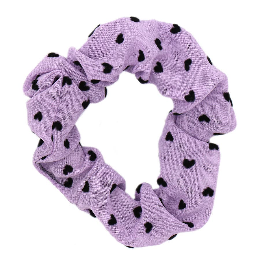 シュシュ  ヘアゴム  パープル/クリアピンク ヘアゴム＊ハーフシュシュ◇ピンク×ブルーパープル/シュシュ/ - LILAS