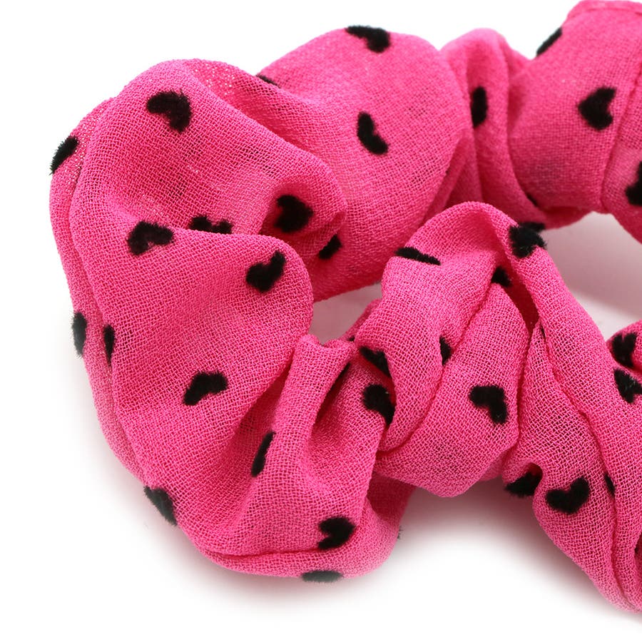 着物柄 秋デザイン ハート ヘアゴム 着物柄 秋デザイン ハート