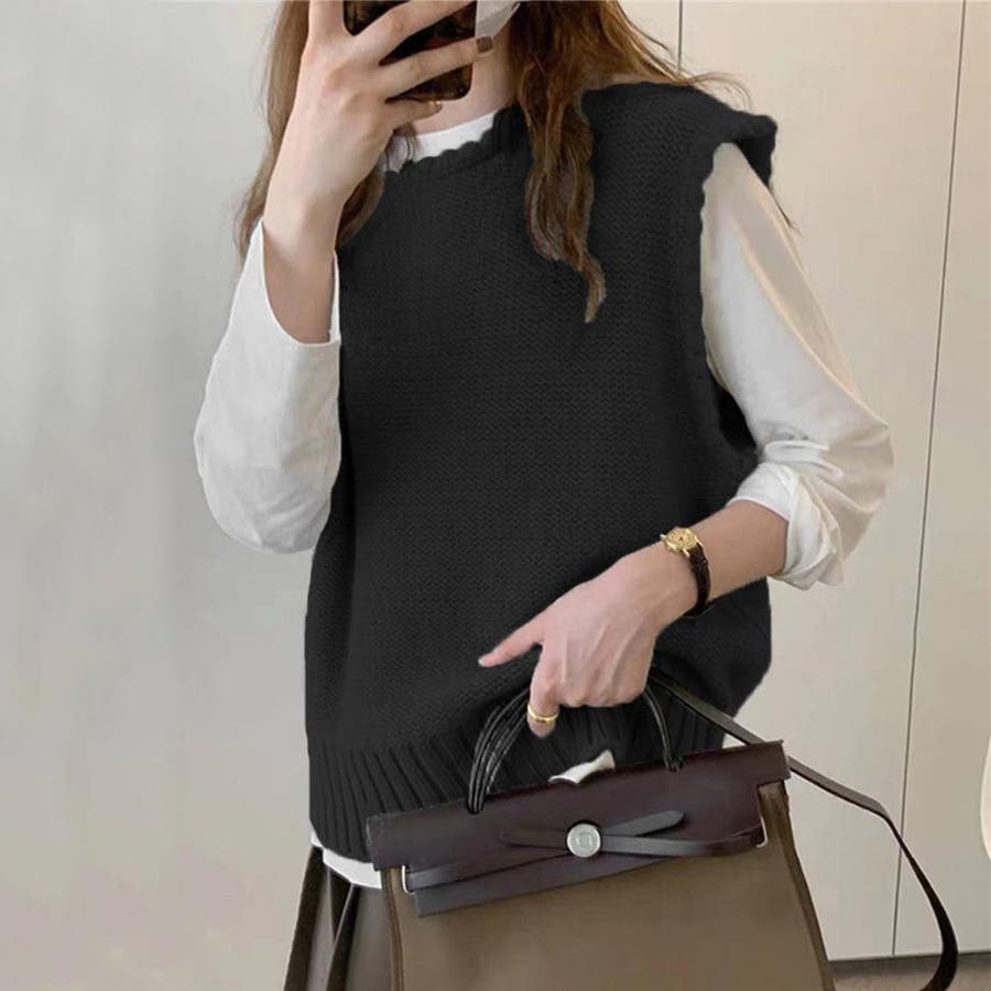 ニットベスト レディース 春秋冬[品番:PENA0034288 ニットベスト レディース 春秋冬[品番:PENA0034288