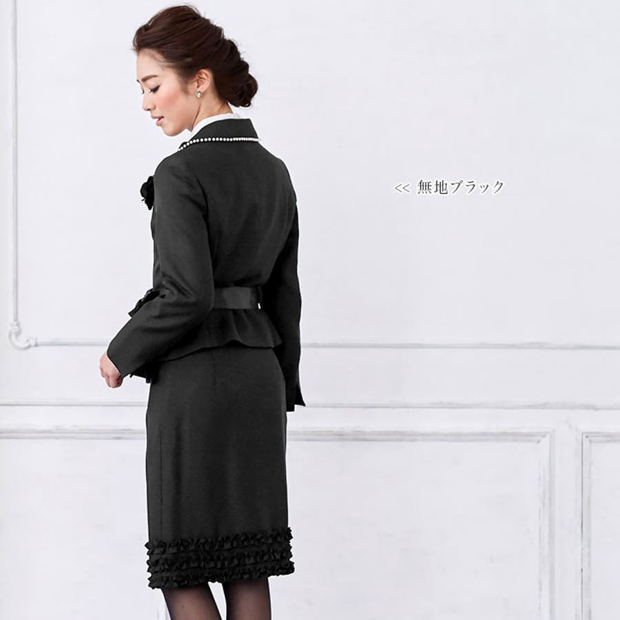 カメリアコサージュ付きパール襟付きジャケット 裾フリルスカートスーツ入学式 品番 Prtw Pierrot ピエロ のレディース ファッション通販 Shoplist ショップリスト