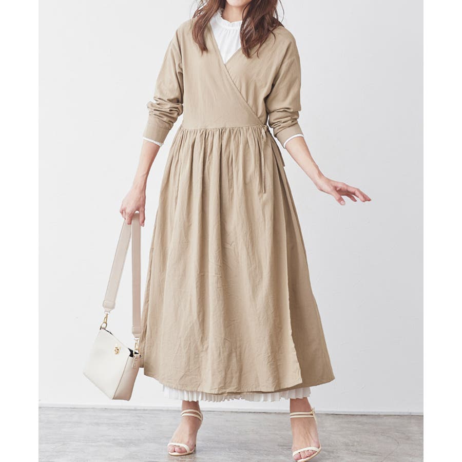 カシュクールシャツワンピース カシュクール シャツワンピ ワンピース ワンピ 品番 Prtw Pierrot ピエロ のレディースファッション通販 Shoplist ショップリスト