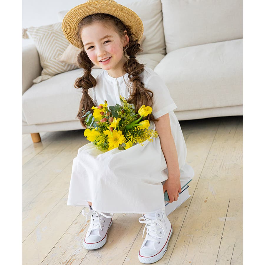 kids 半袖シャツワンピース ワンピース[品番：PRTW0003584
