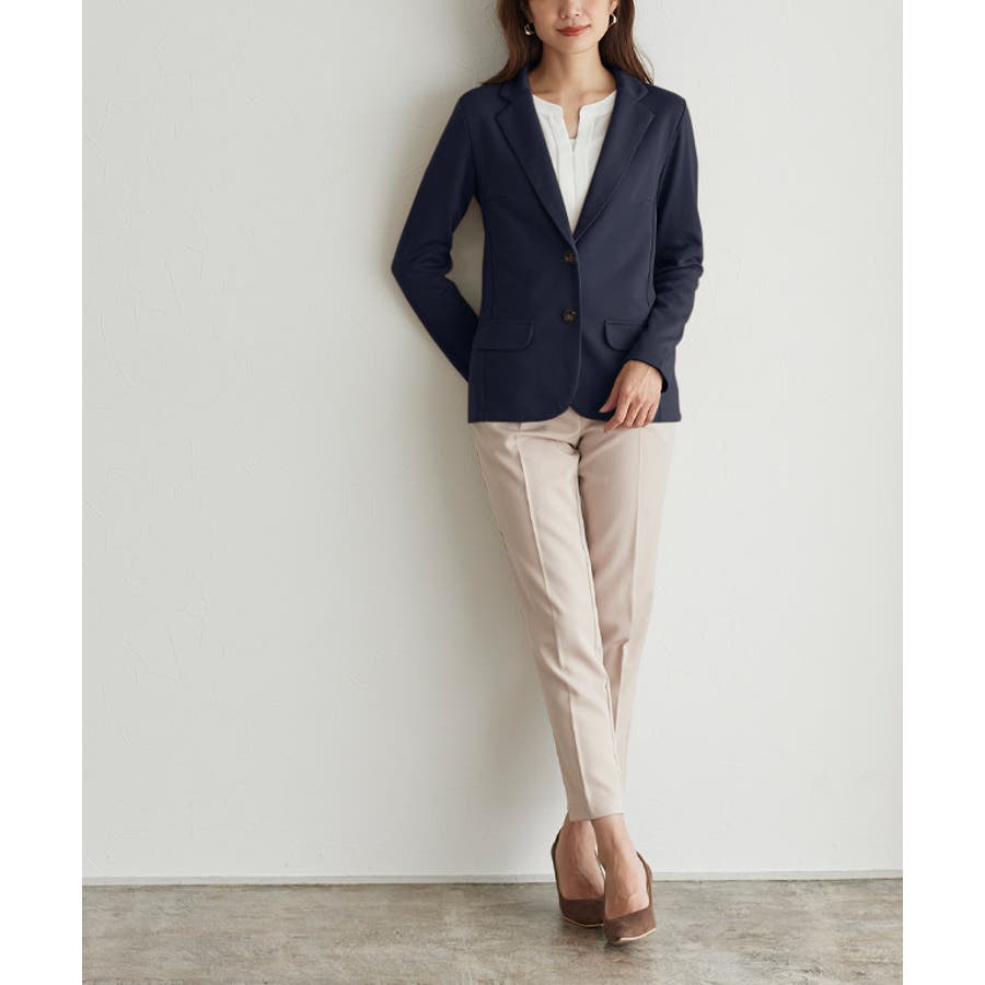 ポンチ素材テーラードジャケット ジャケット テーラードジャケット シングル 品番 Prtw Pierrot ピエロ のレディースファッション通販 Shoplist ショップリスト