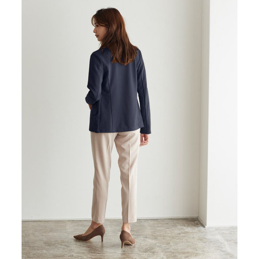 ポンチ素材テーラードジャケット ジャケット テーラードジャケット シングル 品番 Prtw Pierrot ピエロ のレディースファッション通販 Shoplist ショップリスト