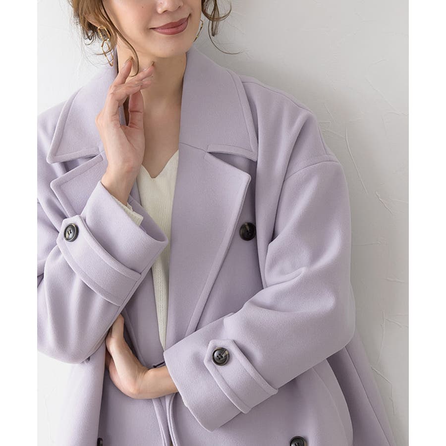 ショート丈コート Pコート ピーコート コート アウター ショートアウター シ[品番：PRTW0002162]｜pierrot（ピエロ）のレディース ファッション通販｜SHOPLIST（ショップリスト）