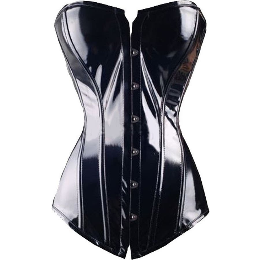 エナメルコルセット Mサイズ ロングコルセット PVC 女王様