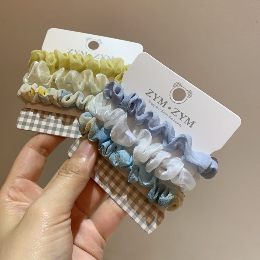 シュシュ 3個セット ヘアアクセサリー[品番：FQ000218396