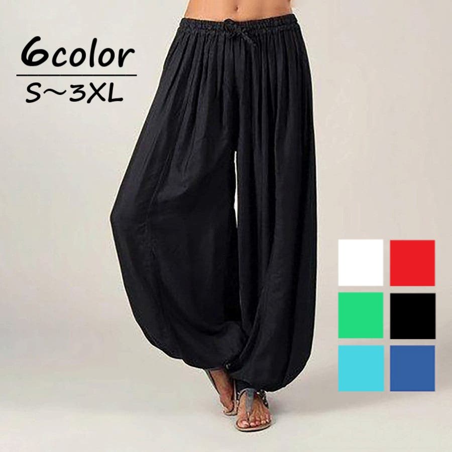 ハーレムパンツ アラジンパンツ エスニック[品番：FQ000114782