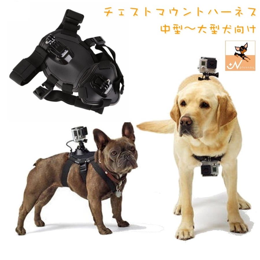 犬用チェストマウントハーネス Gopro用 カメラ固定用