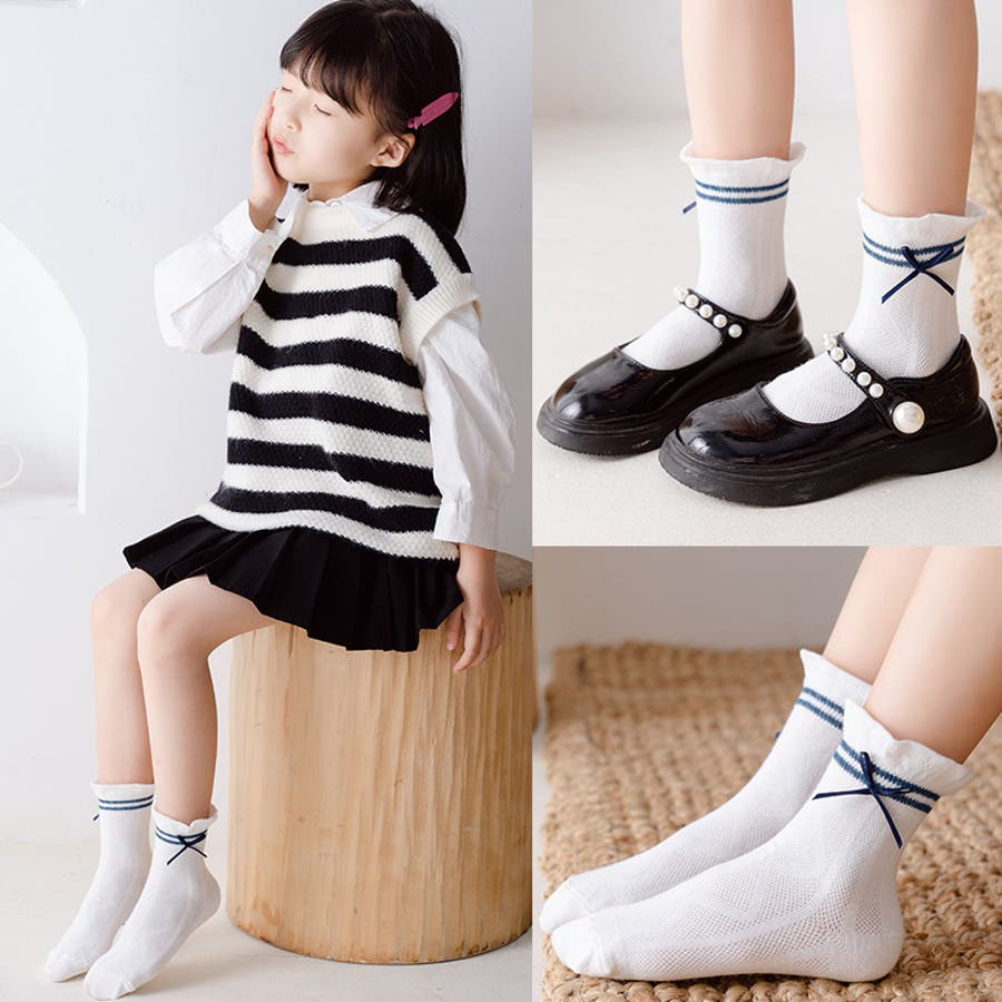 靴下 クルーソックス 3足セット[品番：FQ000171843]｜PlusNao