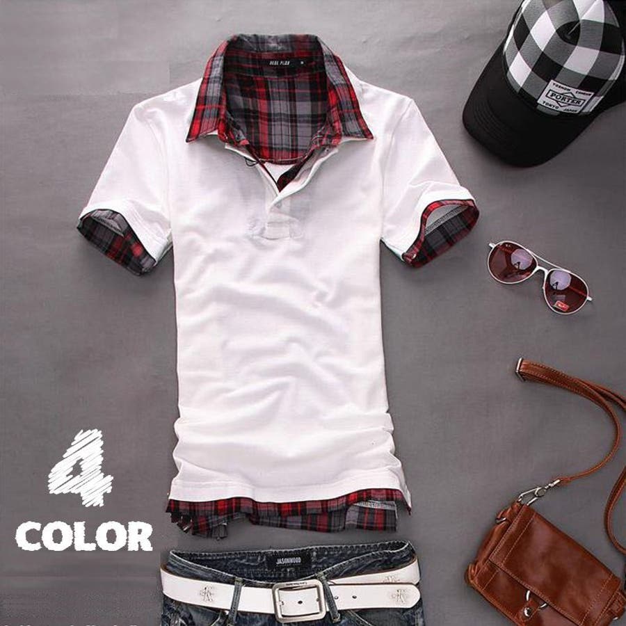 ポロシャツ 重ね着風 メンズ 品番 Fq Plusnao プラスナオ のレディース ファッション通販 Shoplist ショップリスト