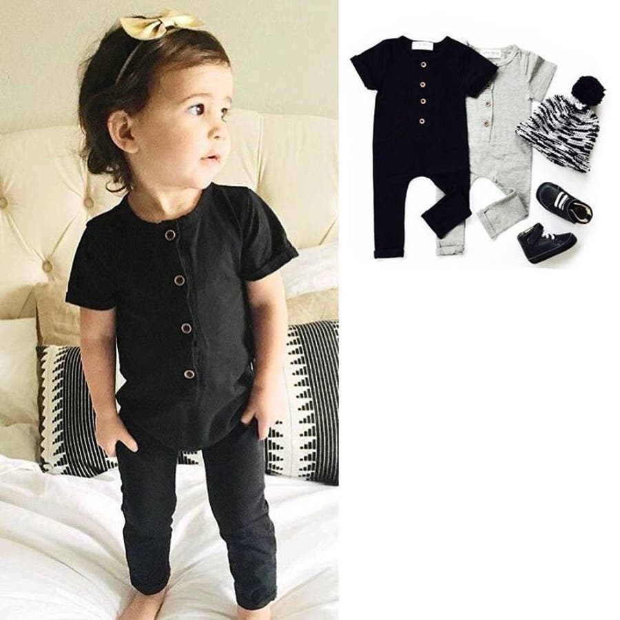 カバーオール ロンパース 半袖[品番：FQ000112014]｜PlusNao