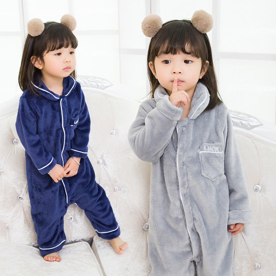 ルームウェア・パジャマ ans dotsloevner 子供用ルームウエア つなぎパジャマ フリース[品番：FQ000109320