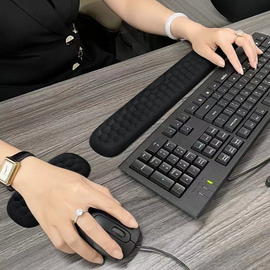 リストレスト 2点セット キーボード用[品番：FQ000212626