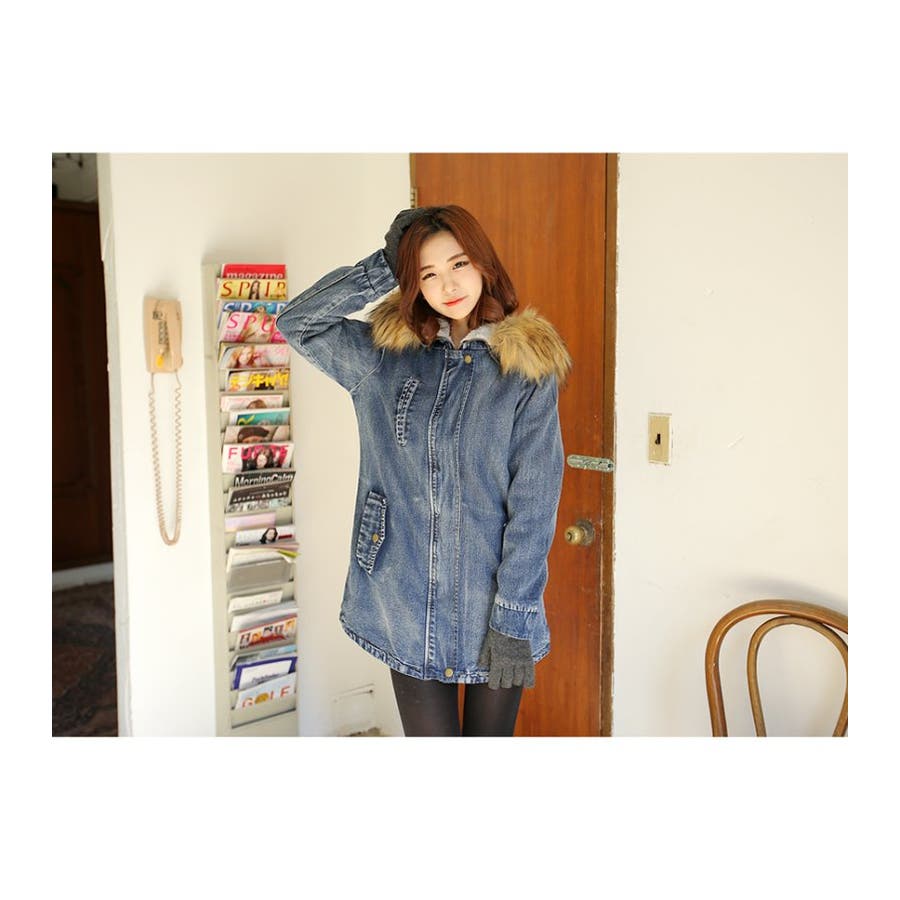ファー取り外しデニムジャケット[品番：AD000000527]｜PREMIUM K