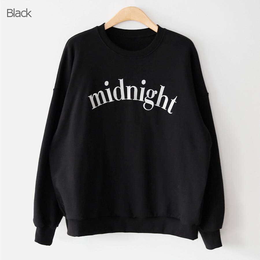 midnight刺繍ロゴスウェット トレーナー スウェット[品番