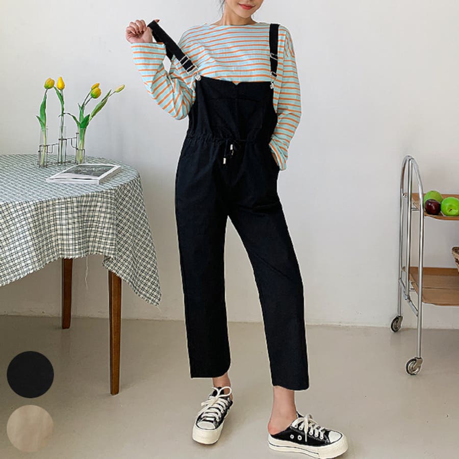 ウエストシェイプオーバーオール サロペット ウエストマーク[品番：AD000012964]｜PREMIUM  K（プレミアムケー）のレディースファッション通販｜SHOPLIST（ショップリスト）