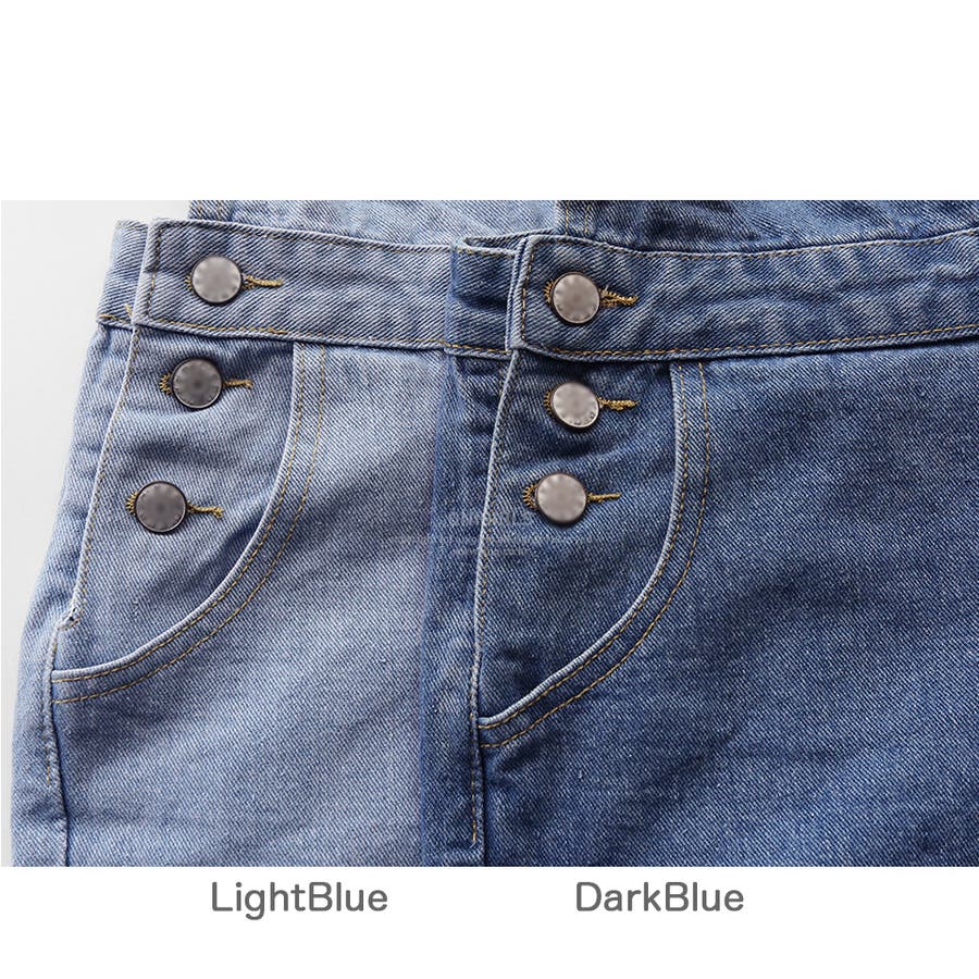 美品✨キャピタル★ツートーン デニム オーバーオール ジーンズ Gパン EIGHT-G エイトジー オーバーオール メンズ ダブルニーパンツ