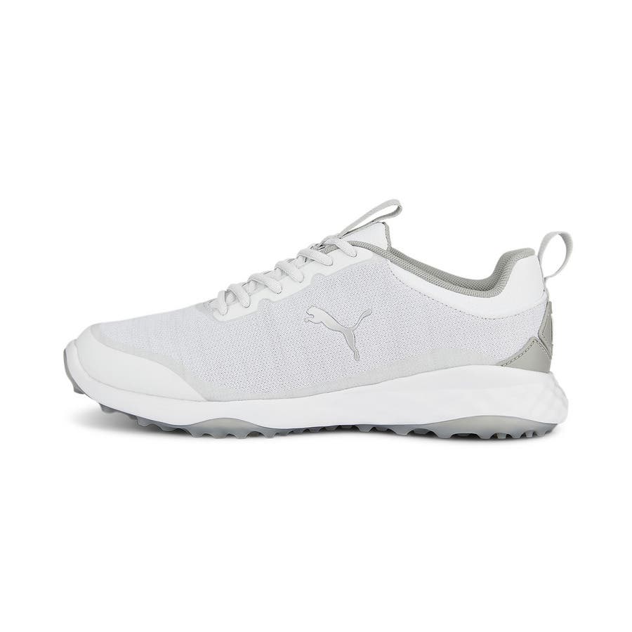 【新品】プーマ ゴルフシューズ スニーカー PUMA 未使用 メンズシューズ メンズ ゴルフ フュージョン プロ ラバーソール スパイクレス