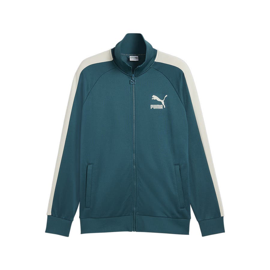 【美品】 プーマ ICONIC T7 トラックジャケット ロゴ サイドライン ☆PUMA☆Iconic T7☆Men's Track Jacket☆追跡付☆サイドライン