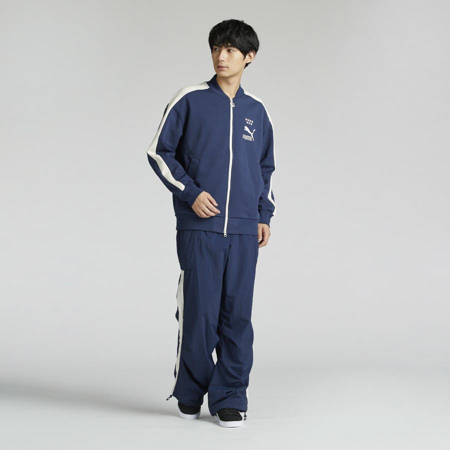 PUMA トラックジャケットセットアップ 黒/青　※上着LズボンXL 楽天市場】プーマ トラックジャケット（カラーブルー