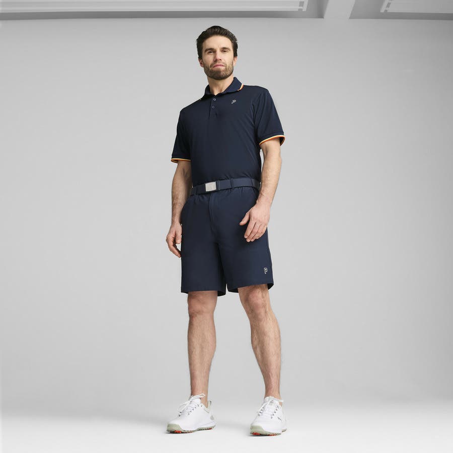 メンズ ゴルフ PUMA x PTC ティップド 半袖 ポロシャツ[品番