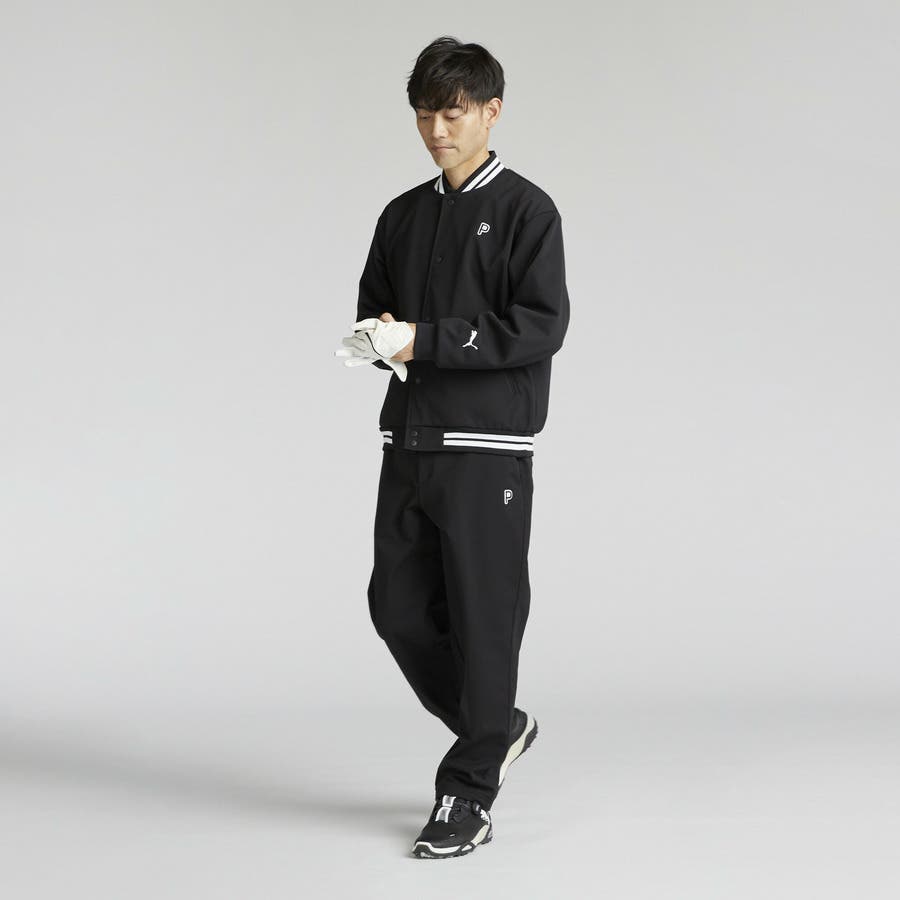 メンズ ゴルフ PC ストレッチ ウィンド ボンバー ジャケット[品番